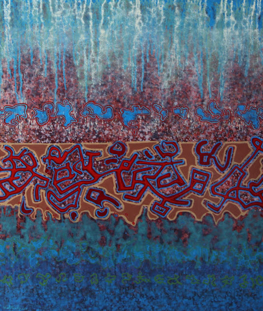 Le déluge - peinture de Boris Mestchersky - Artiste peintre Huy