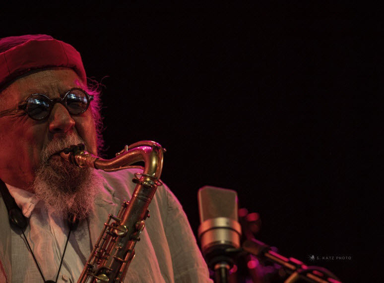 Le Musicien Charles Lloyd au saxophone / Gent Jazz 2022 - Photo de Sigmund Katz