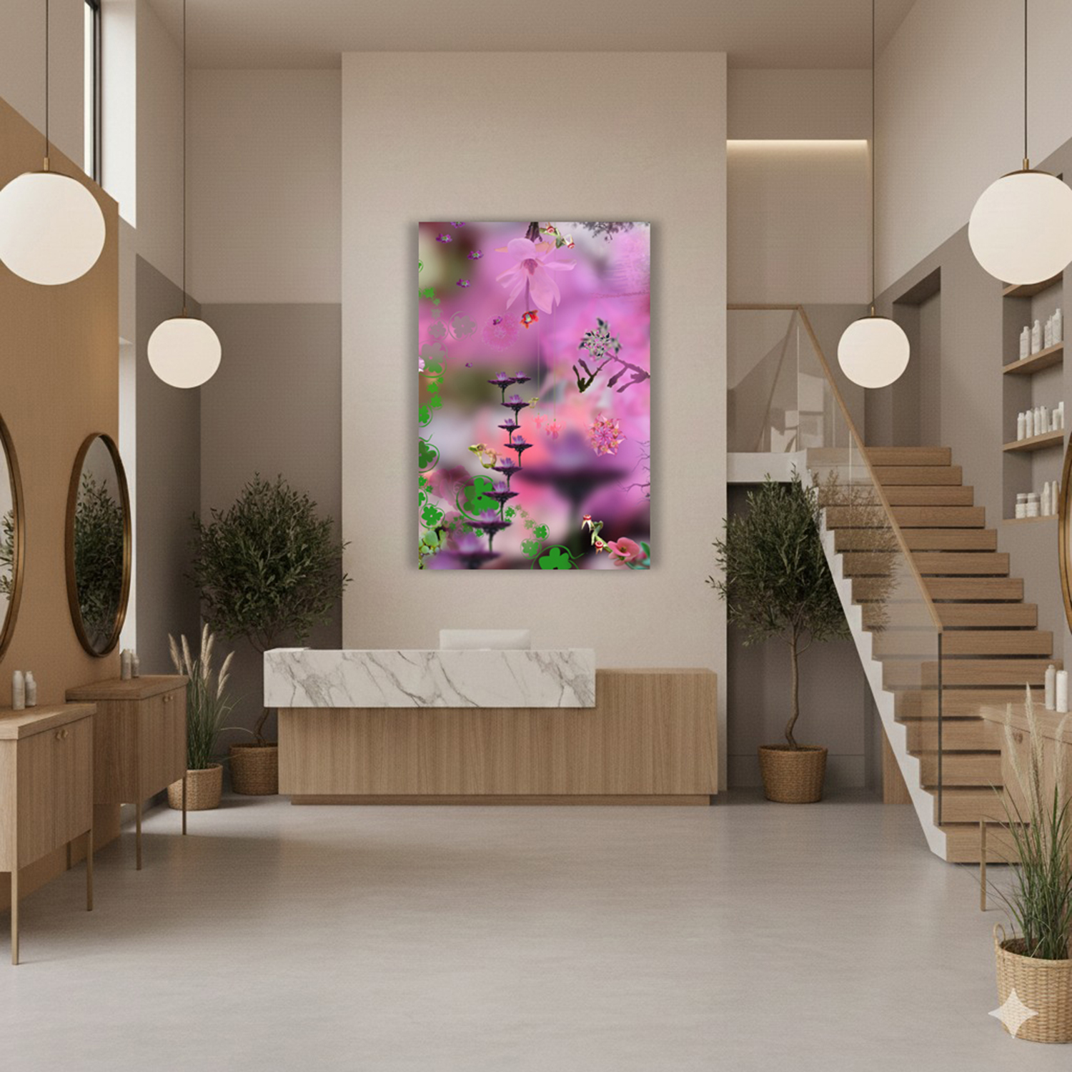 Fleurs Digitales Magenta - Leo Sélian
