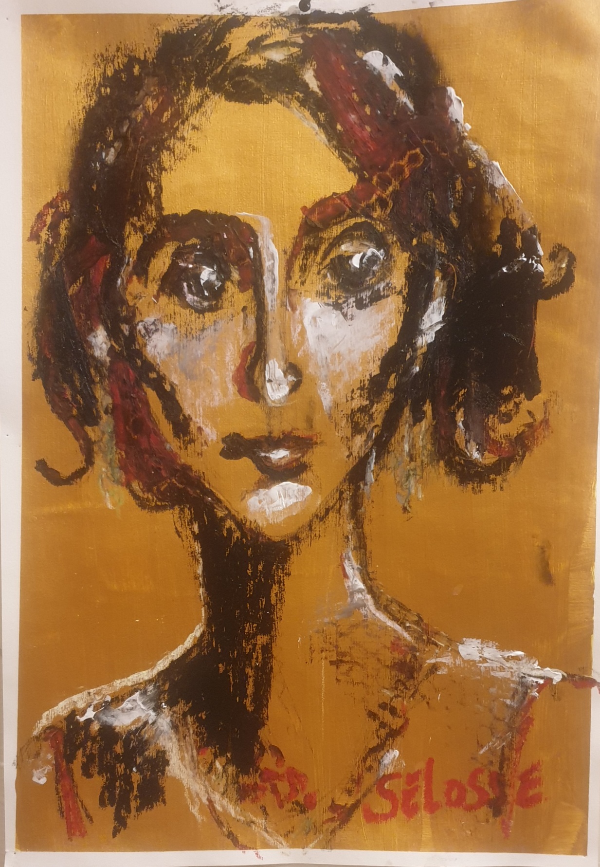 "Yael" Portrait expressionniste Jérôme Selosse Bruxelles 2026