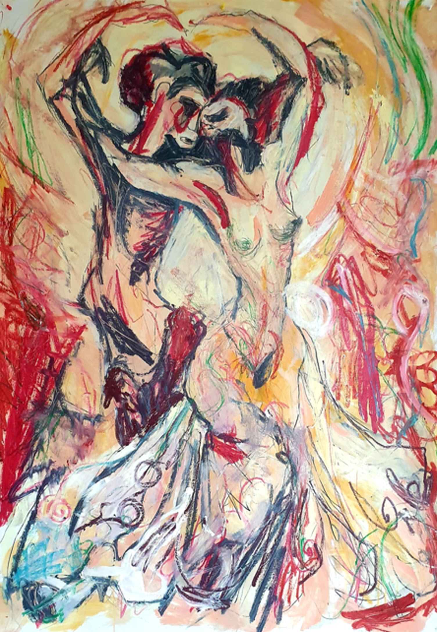 Jérôme Selosse : Étreinte Expressionniste, Passion en Mouvement