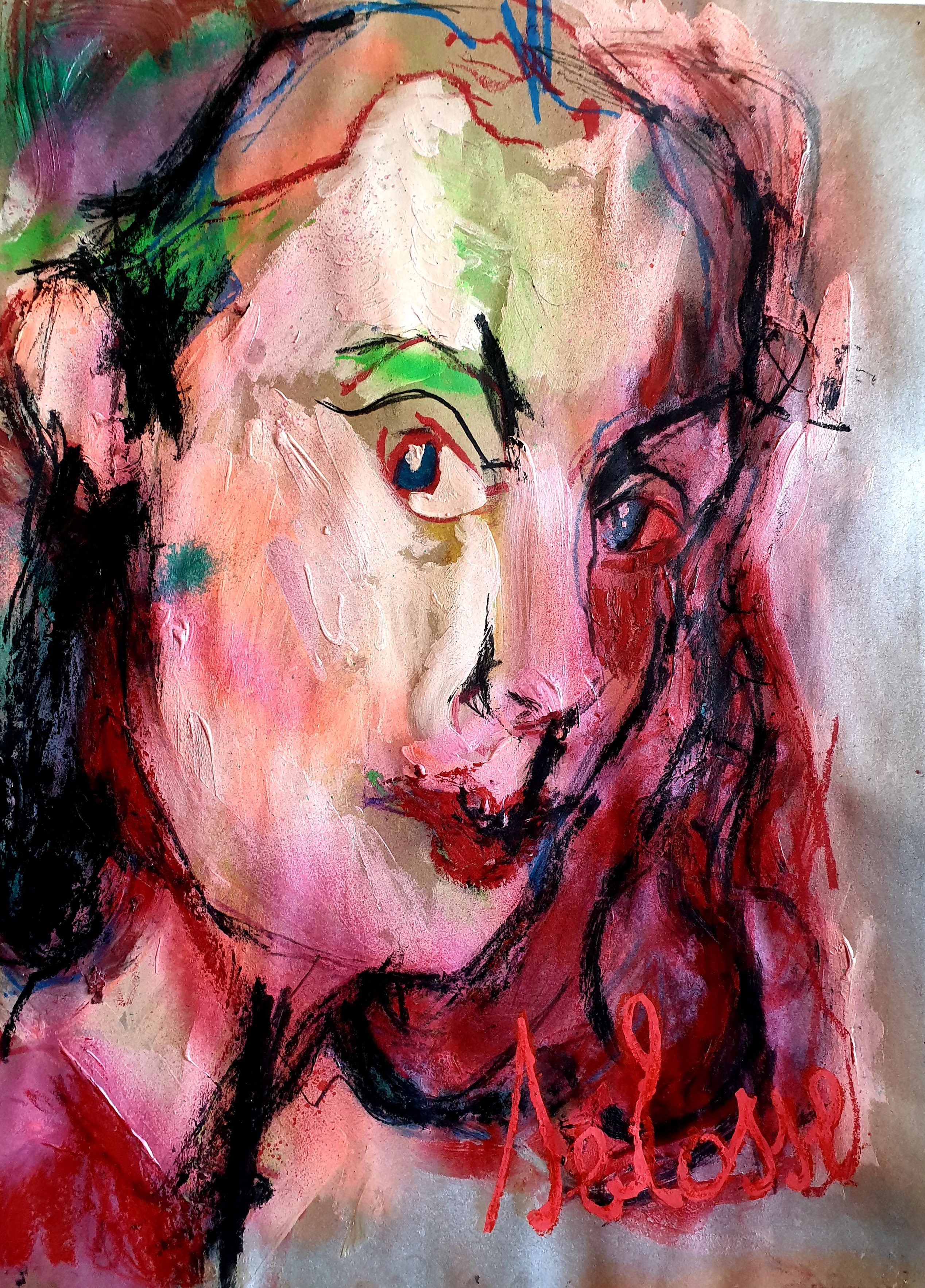 Portrait de George Sand (Littérature) - Peinture par Jérôme Selosse