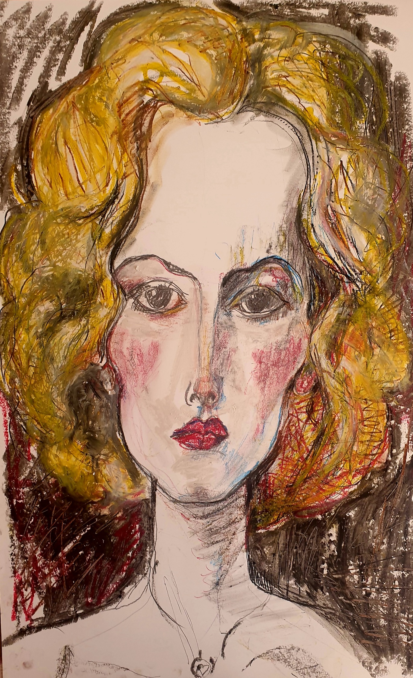 Portrait Expressif Samira - Jérôme Selosse. Artiste belge.