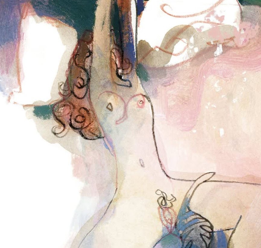 La femme au petit chat - Serge Dehaes - artiste bruxellois. — Serge Dehaes