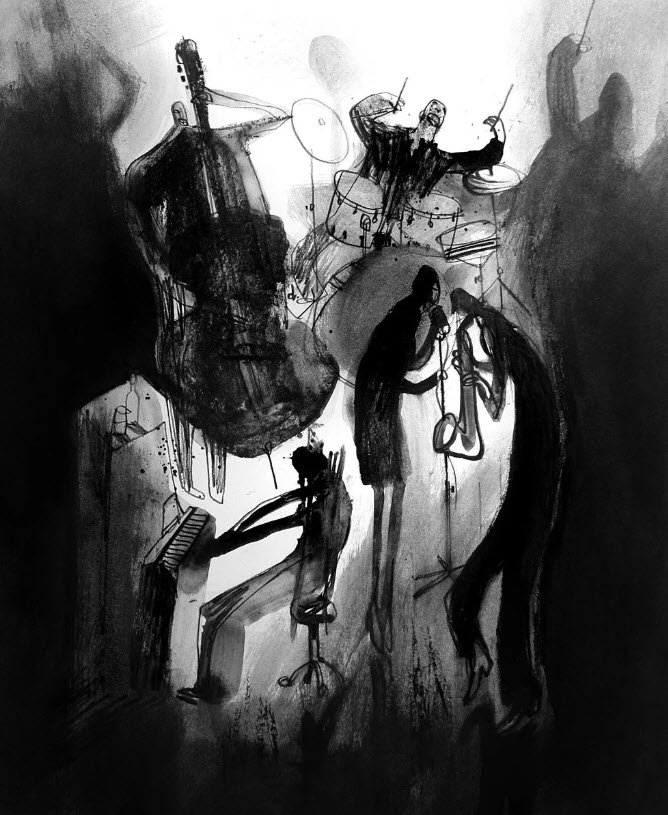 Orchestre Jazz Expressionniste - Illustration de Serge Dehaes — Serge Dehaes