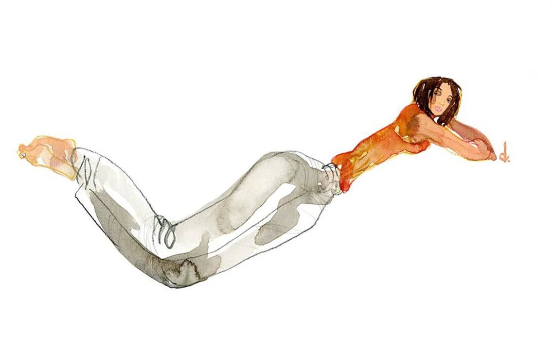 Suspension horizontale - Croquis d’académie (Serge Dehaes) — Serge Dehaes