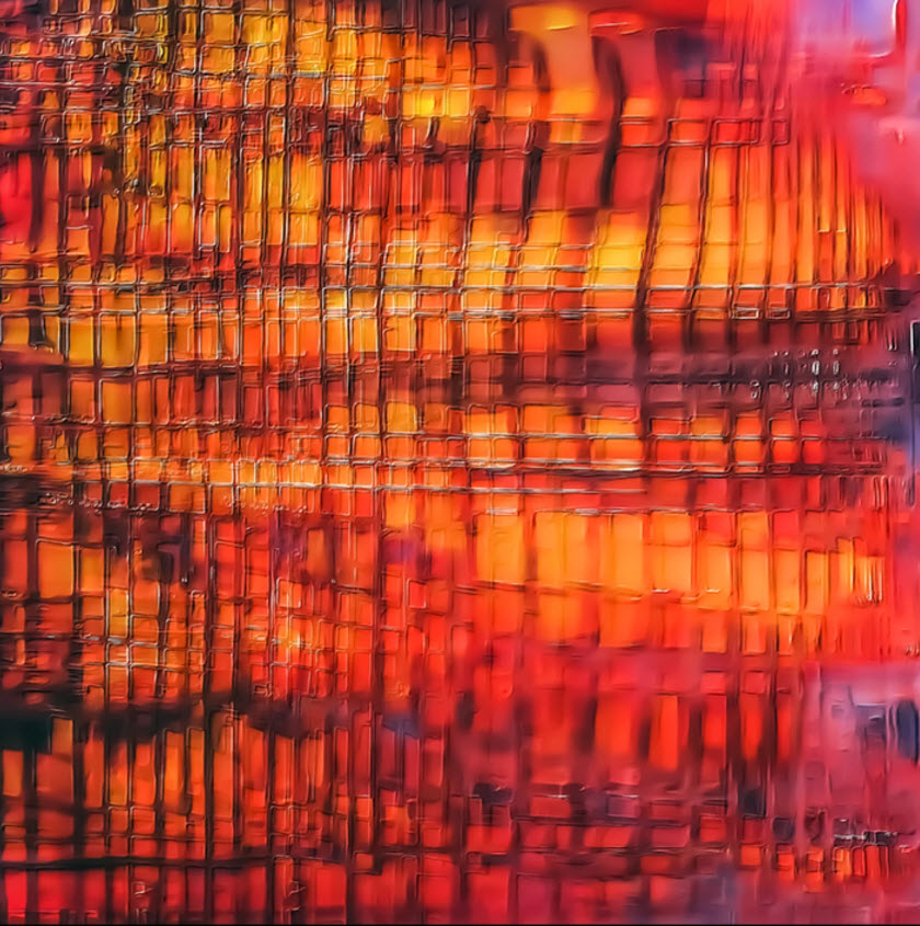 "Souffle embrasé sur la trame du monde" – Peinture numérique de Bruno Ceretta Bruxelles