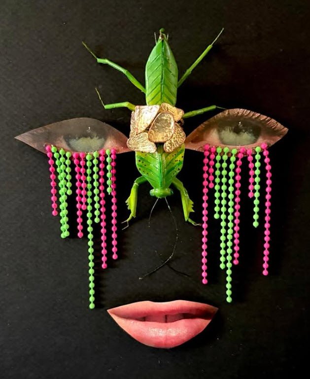 Assemblage et collage Surréaliste par Eric Schmickrath - Artiste belge