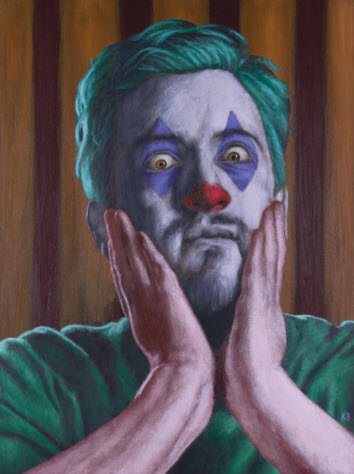 Autoportrait Clown VKanello Lessines Belgique — VKanello