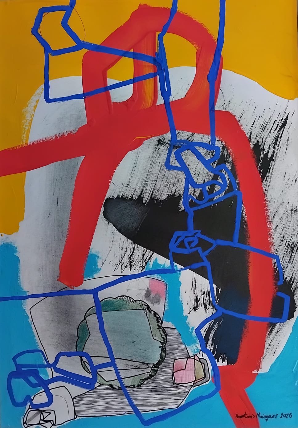 Arche rouge et chaîne bleue — Anastasio Marquez