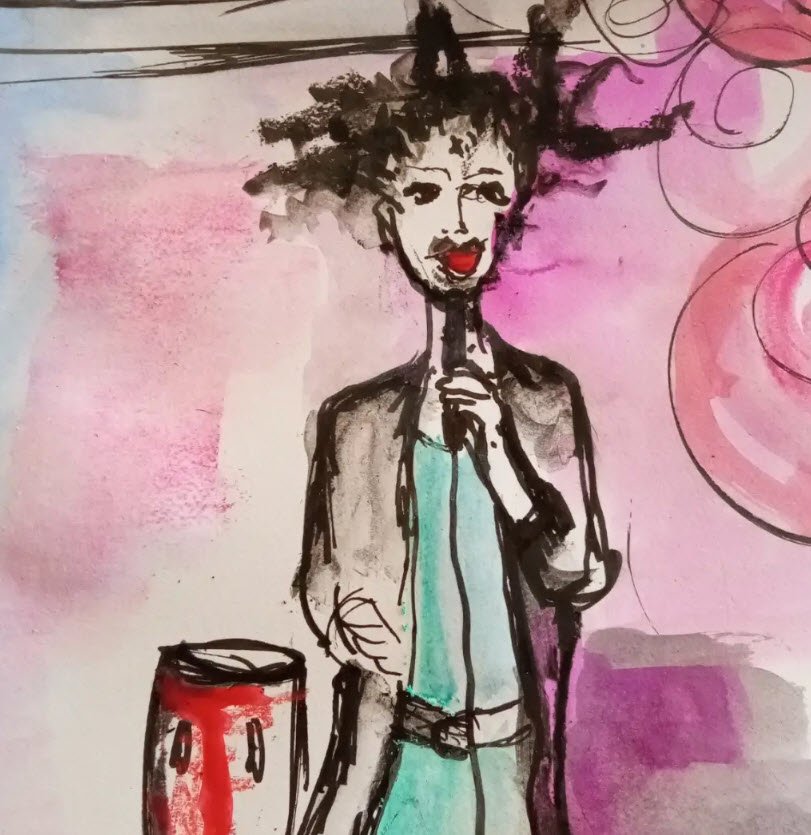 Et toujours des ciels immenses...Dessin - Poésie de Loouze Fabrizio — Loouze Fabrizio
