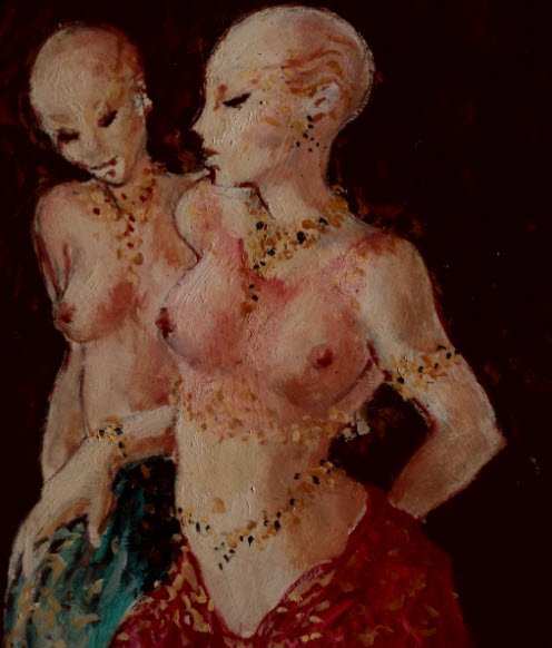 "Danse" Peinture de Claude Hardenne, artiste peintre belge