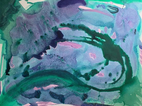 Peinture abstraite - Flux Chromatique de couleur: Sacha Valsamides