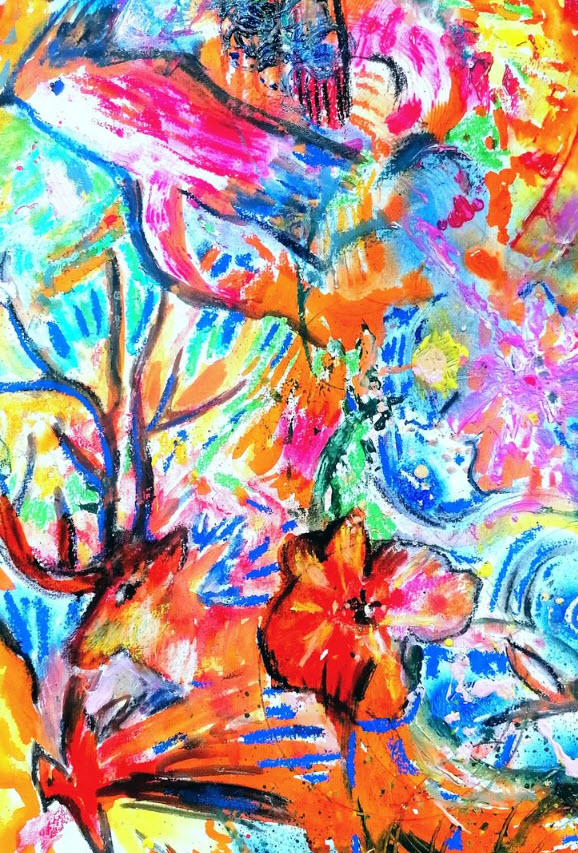 Les couleurs de vos relations - Peinture Art intuitif - Oléna Rabitcheva