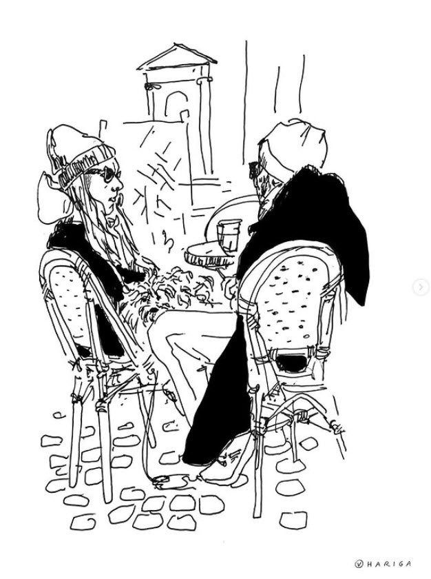 Cold Sunny spring, Buka Bakery, Copenhagen, illustration de Véronique Hariga — Véronique Hariga