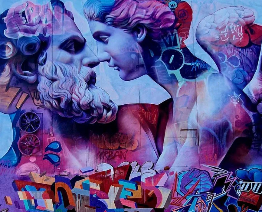 Dialogue Numérique Classique VS Graffiti brut- Pierre Agache Art Urbain Bruxelles — Pierre Agache
