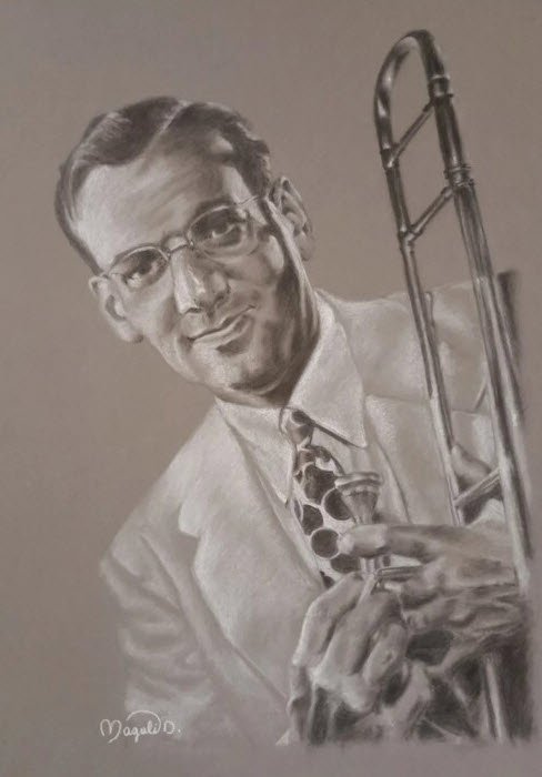 Glenn Miller (2024) Dessin par Magali Drugmand (Magali D.)
