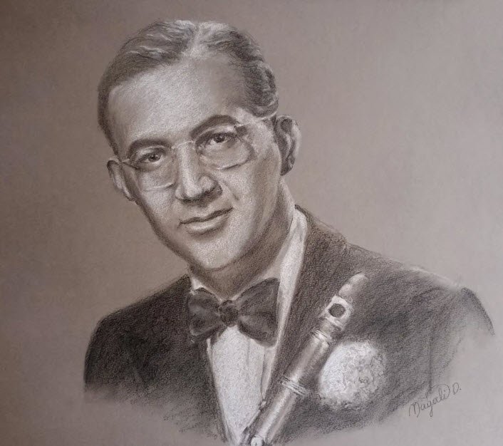 Portrait de Benny Goodman - clarinettiste - NewYork - 2023