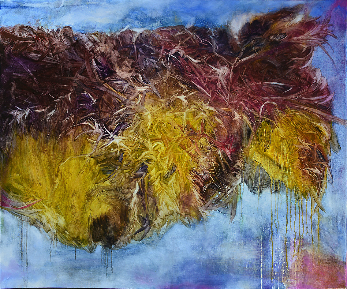 Abri, huile sur toile_100 cm x 120 cm