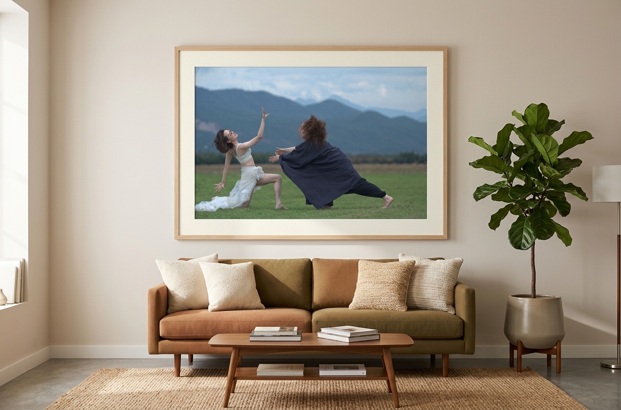 Isabelle Rouquette - « Touch of dance » 2014 photographies/photography — mise en situation Salon Moderne — Isabelle Rouquette, Bruxelles, Belgique