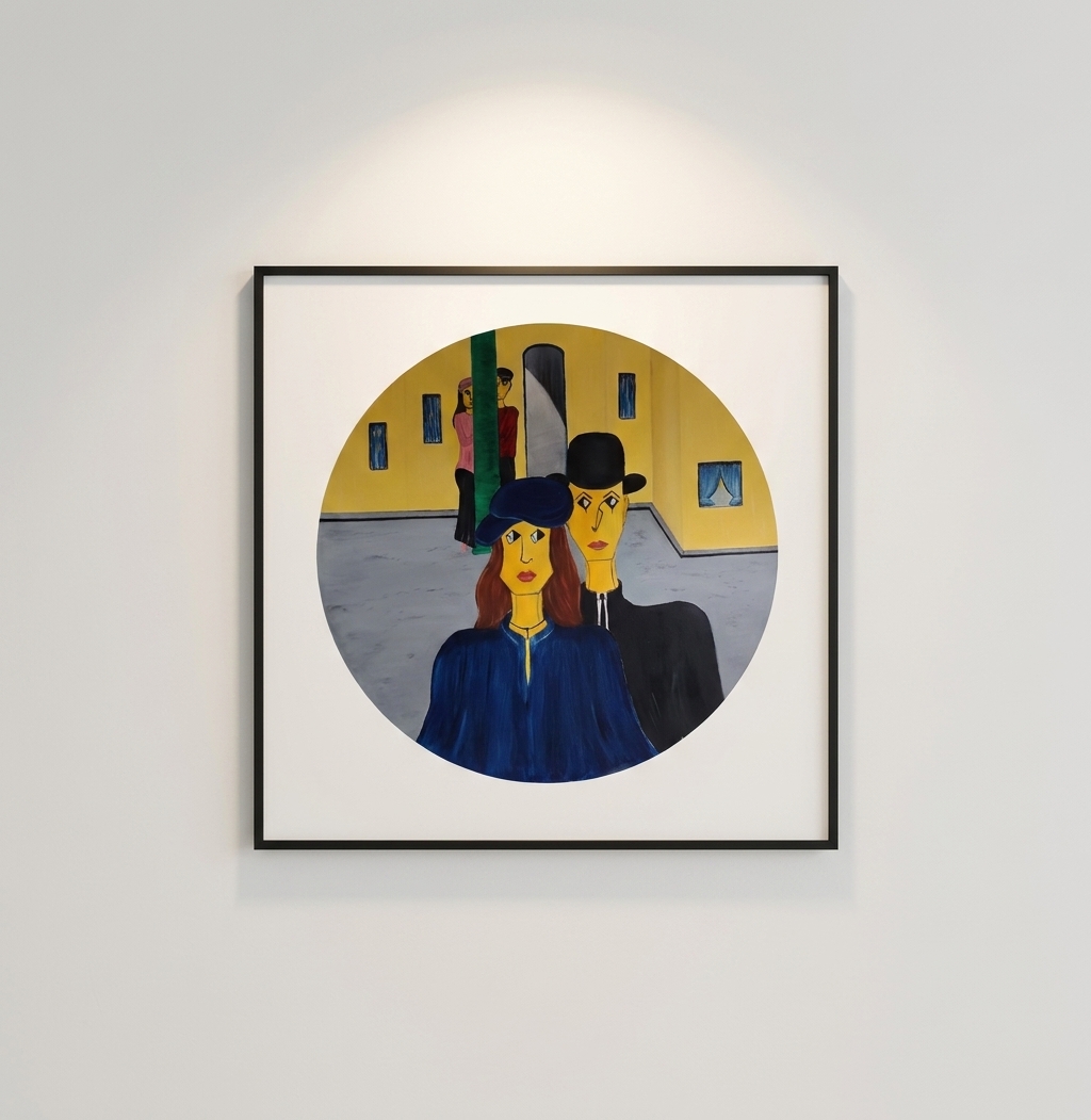 Contemplation — mise en situation Galerie d'Art — Annie Fontaine, Bruxelles