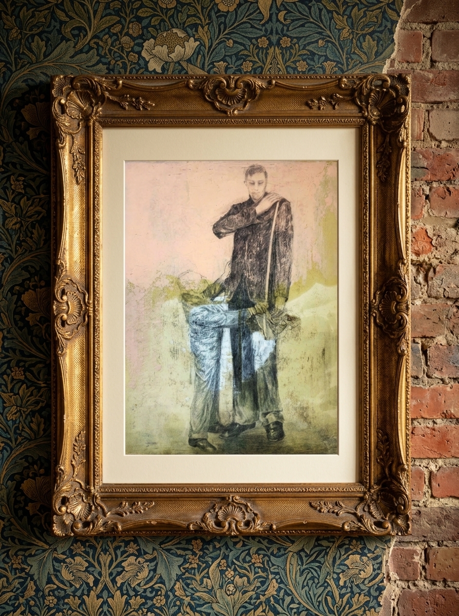 Exposition A l'ombre des Géants, oeuvre en duo de Christian Rolet et Véronique Poppe — mise en situation Intérieur Vintage — Christian Rolet, Belgique