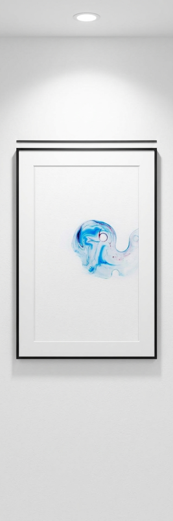 Regard furtif — mise en situation Galerie d'Art — Marie Hélène Sigart, Ath, Belgique
