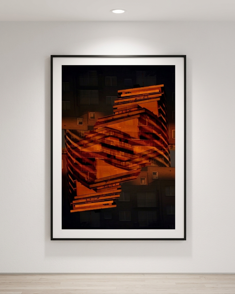 Anarchitecture 4 — mise en situation Galerie d'Art — Alexandra Daoust , Bruxelles,  Belgique