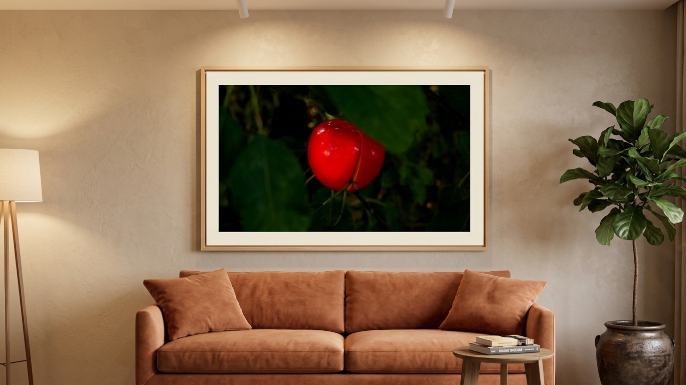 This is an apple (Série "Childlike impressions") - Raphael van Keulen - Bruxelles — mise en situation Salon Moderne