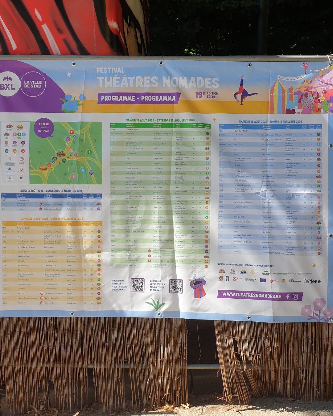 Photographie — Festival Théâtres Nomades, Bois de la Chambre, Bruxelles