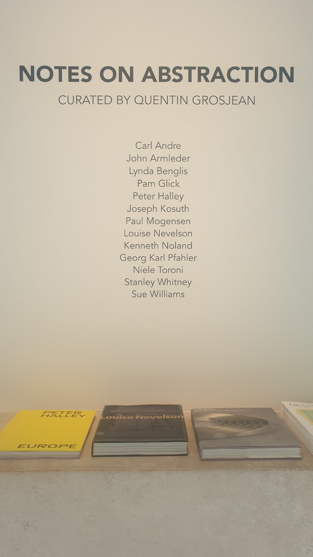 Photographie — Exposition Notes on Abstraction - Ixelles - Bruxelles, Maruani Mercier