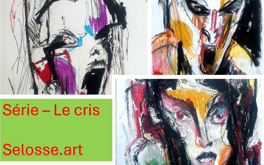 Série Le Cri de Jérôme Selosse, trois visages — Jérôme Selosse