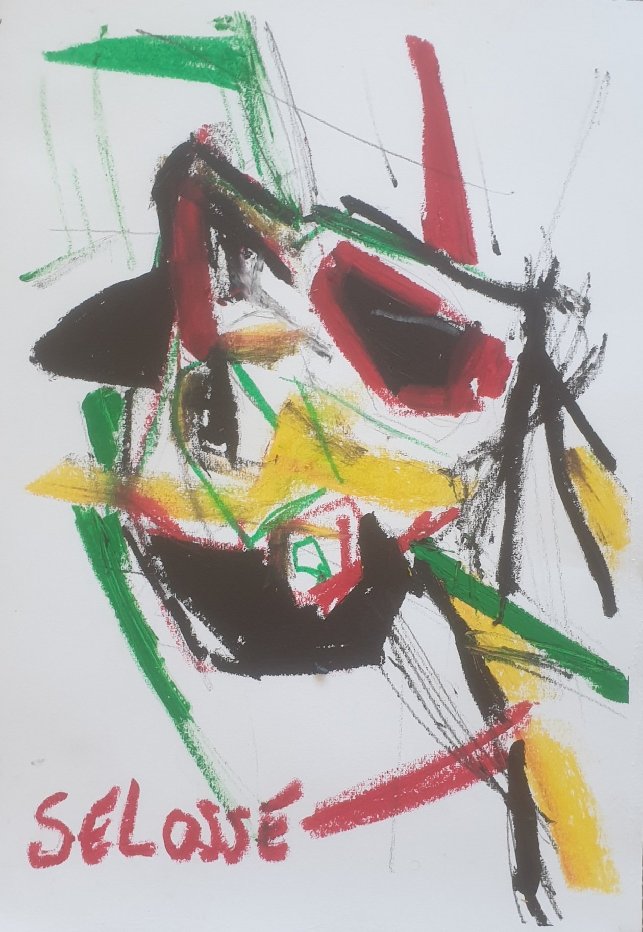 Visage expressionniste en éclats de rouge, vert, jaune et noir, dessin gestuel signé Selosse.

Quelques gestes larges de noir, de rouge, de vert et de jaune suffisent à faire surgir un visage aux yeux creusés. Le dessin, presque abstrait, tient de l'énergie pure, ce que Nietzsche appelait le dionysiaque : la force avant la forme.

À voir le dimanche 8 novembre 2026, de 10h à 17h, chez SELOSSE ART, 22 avenue Armand Huysmans, 1050 Ixelles — journée « Nietzsche vs Selosse » du Parcours d'Artistes d'Ixelles. Entrée libre.

🎨 Jérôme Selosse sur DROPMUSE : https://dropmuse.art/artiste/jerome-selosse-artiste-numerique-dessinateur-bruxelles
🌐 Son site : https://www.selosse.art
📍 Parcours d'Artistes d'Ixelles 2026 : https://dropmuse.art/evenement/parcours-dartistes-dixelles-2026-ateliers-ouverts-creation-locale-ixelles-ixelles-bruxelles