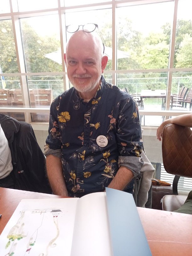 Serge Dehaes, dessinateur et illustrateur, au Festival du livre de Jette — Serge Dehaes