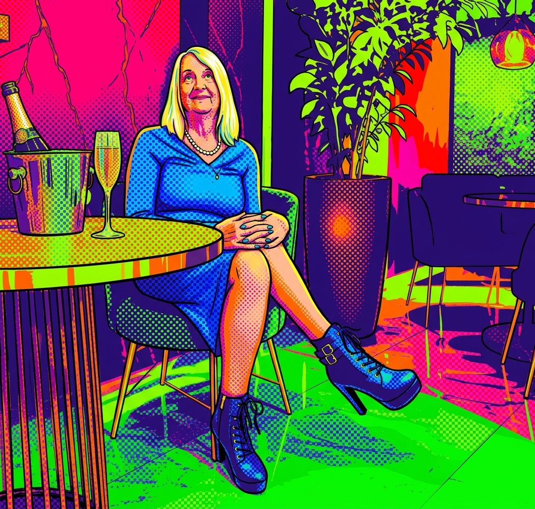 Soirée électrique entre verre et verdure