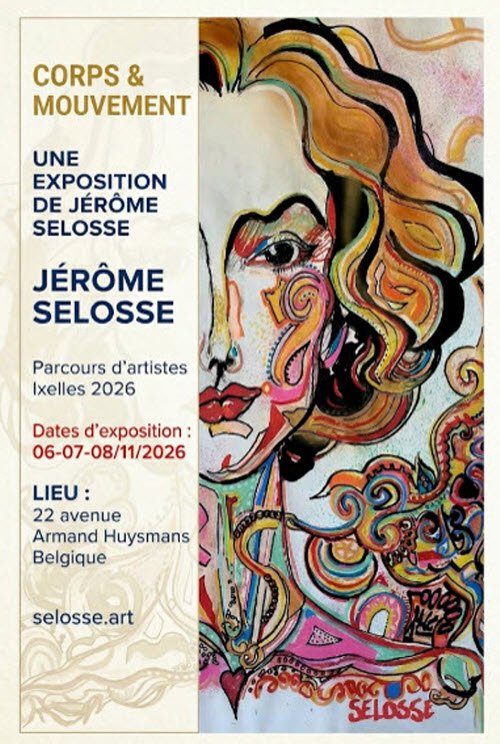 Dans l’intimité créative de Jérôme Selosse pour le Parcours d’Artistes d’Ixelles 2026