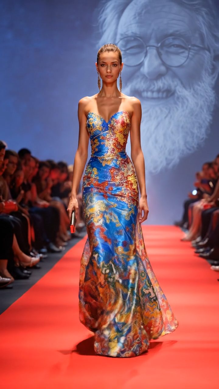 Défilé haute couture Boris Mestchersky aux motifs abstraits - Huy Belgique