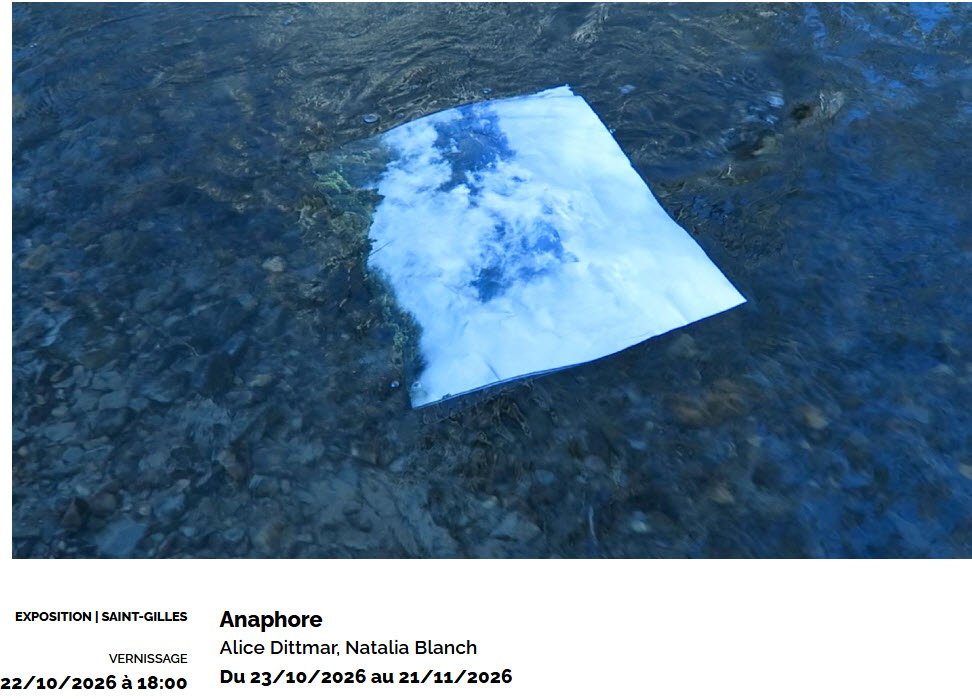 Exposition Natalia Blanch et Alice Dittmar - 'Anaphore' expose à l'Odradek Galerie Saint-Gilles - Saint-Gilles - Bruxelles