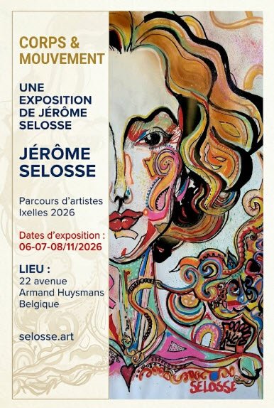 Parcours Artiste Ixelles 2026 - Exposition performance de Jérôme Selosse Bruxelles