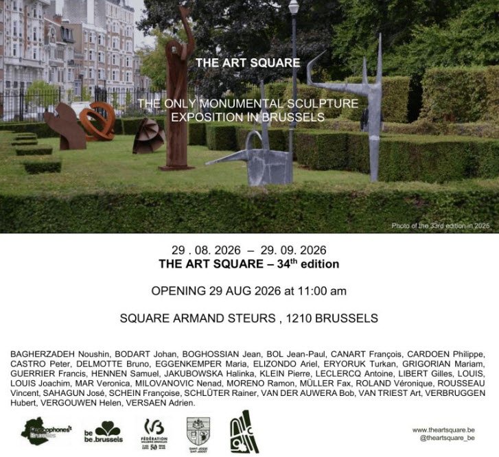THE ART SQUARE 2026 - sculpture de Halinka Jakubowska Bruxelles