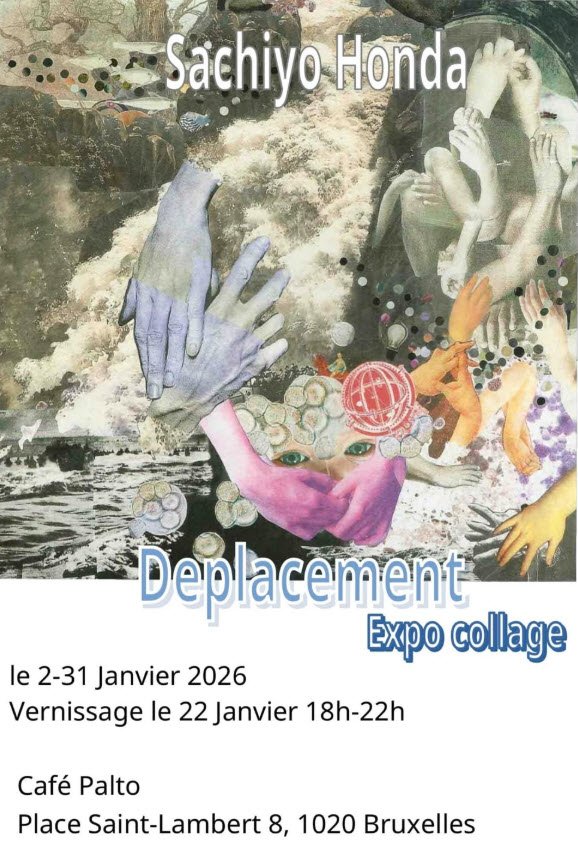 Sachiyo Honda - Déplacement Expo collage - Exposition Bruxelles 2026