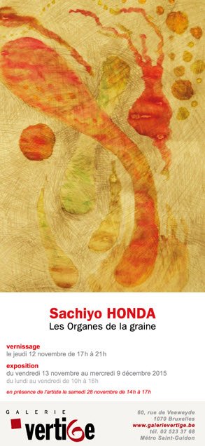 Sachiyo Honda - Les Organes de la graine - Exposition Vernissage  Galerie Vertige 2015