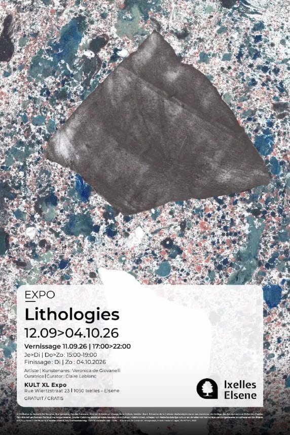Exposition « Lithologies » – Veronica de Giovanelli à KULT XL Expo | Ixelles