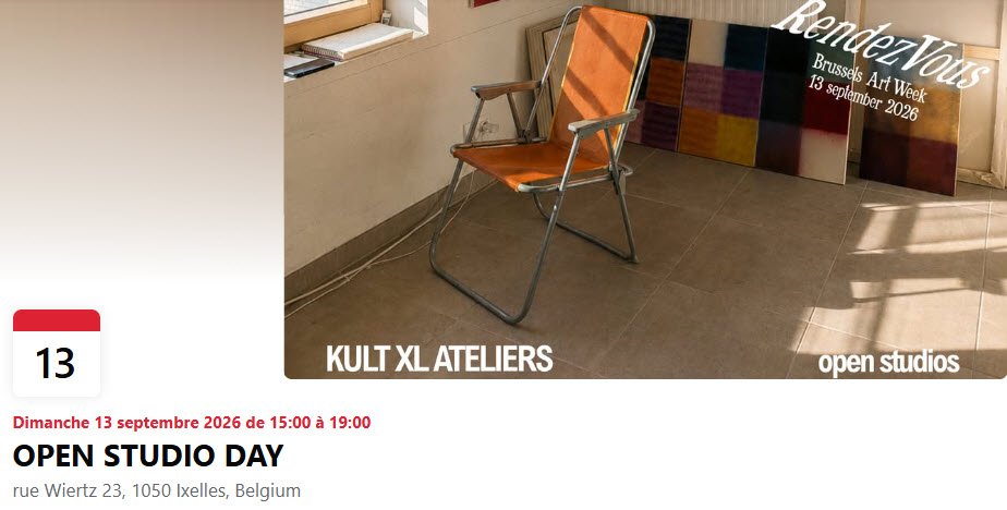 Open Studio Day - ateliers créatifs de Kult Ixelles - Bruxelles ART Week