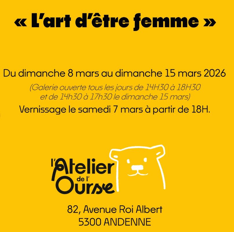 "L'art d'être femme" - exposition de Valérie Vandevondel à l'Atelier de l'Ourse (Andenne)