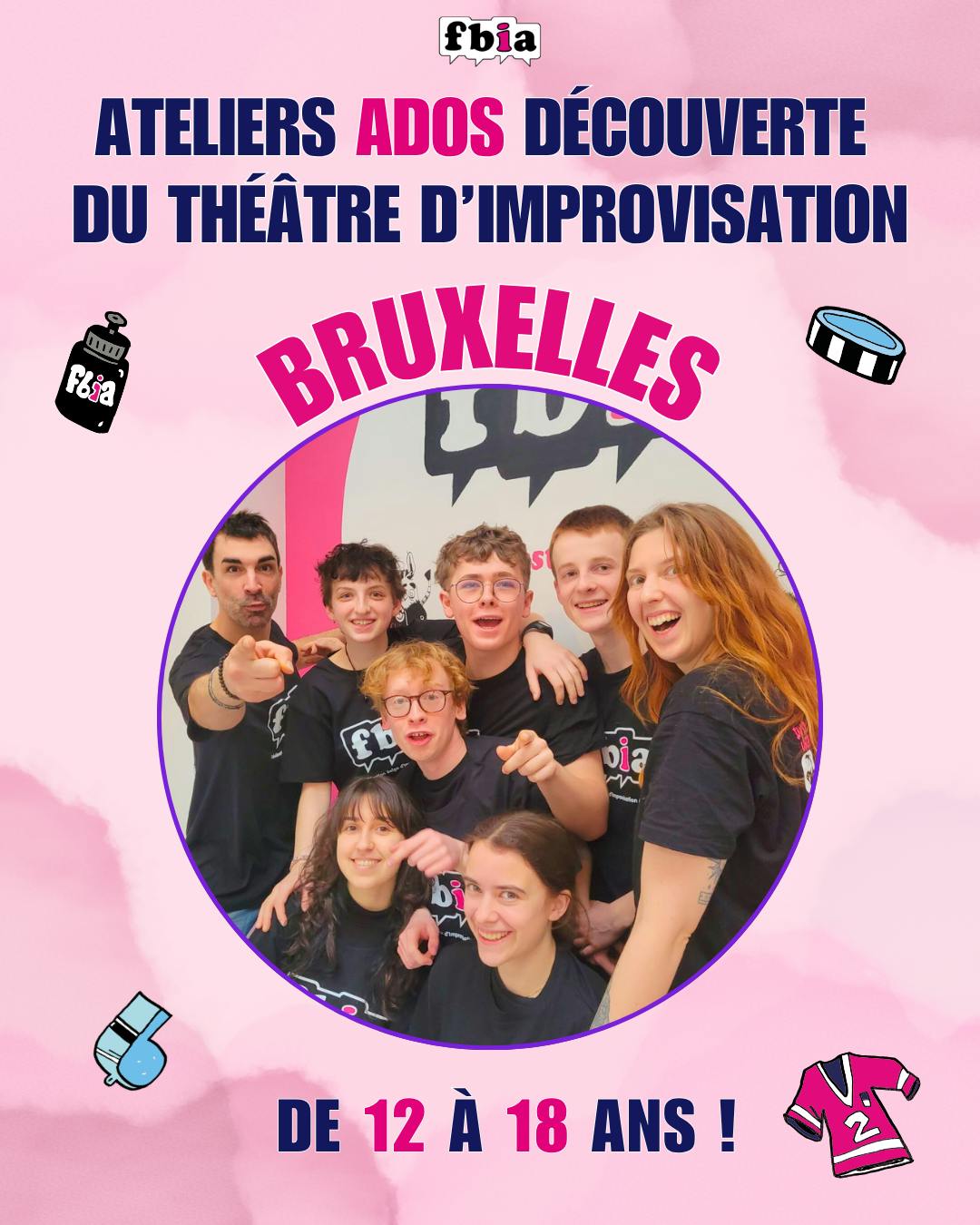 Ateliers improvisation pour ado - Bruxelles