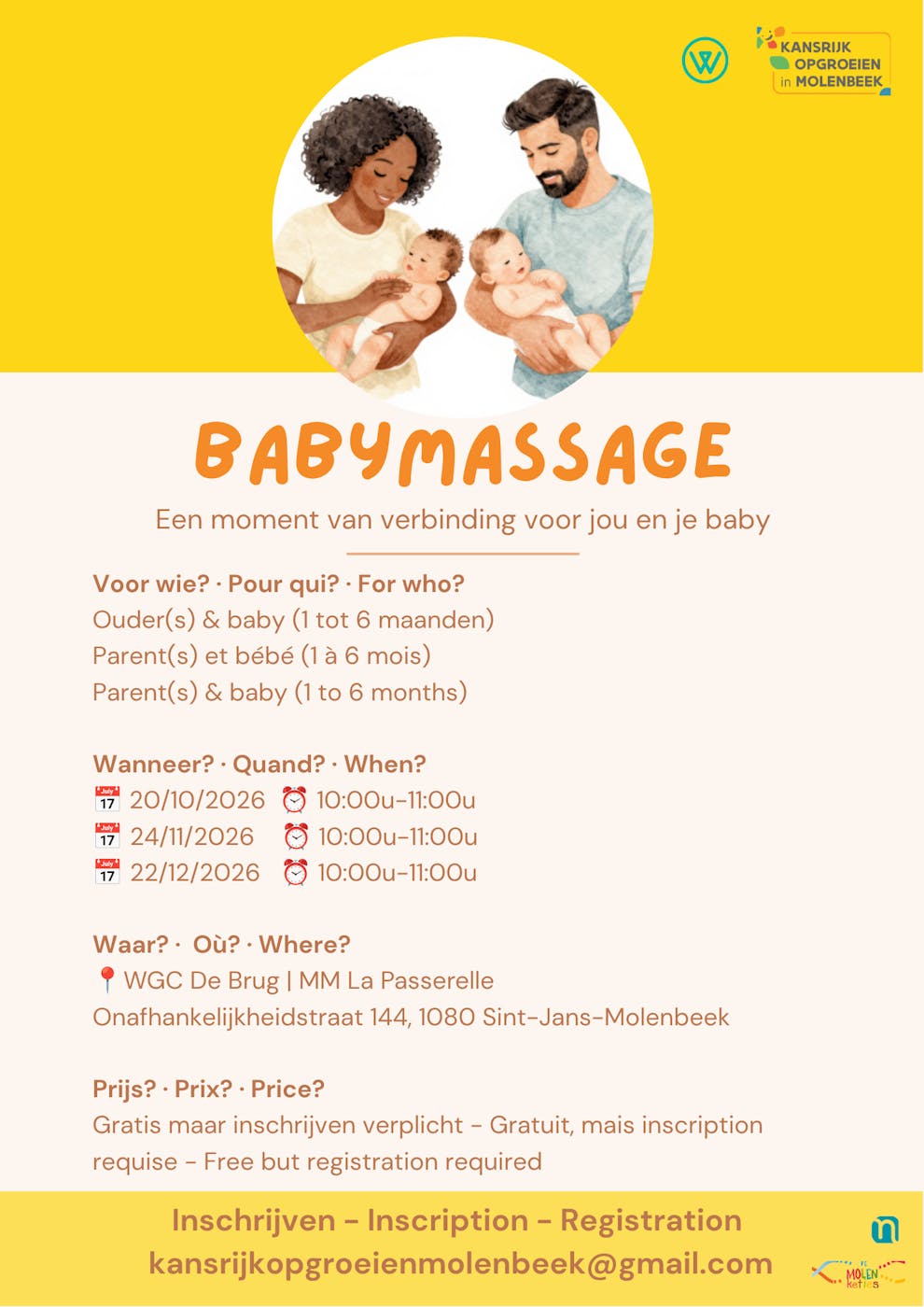 Atelier Babymassage - Molenbeek-Saint-Jean - Bruxelles