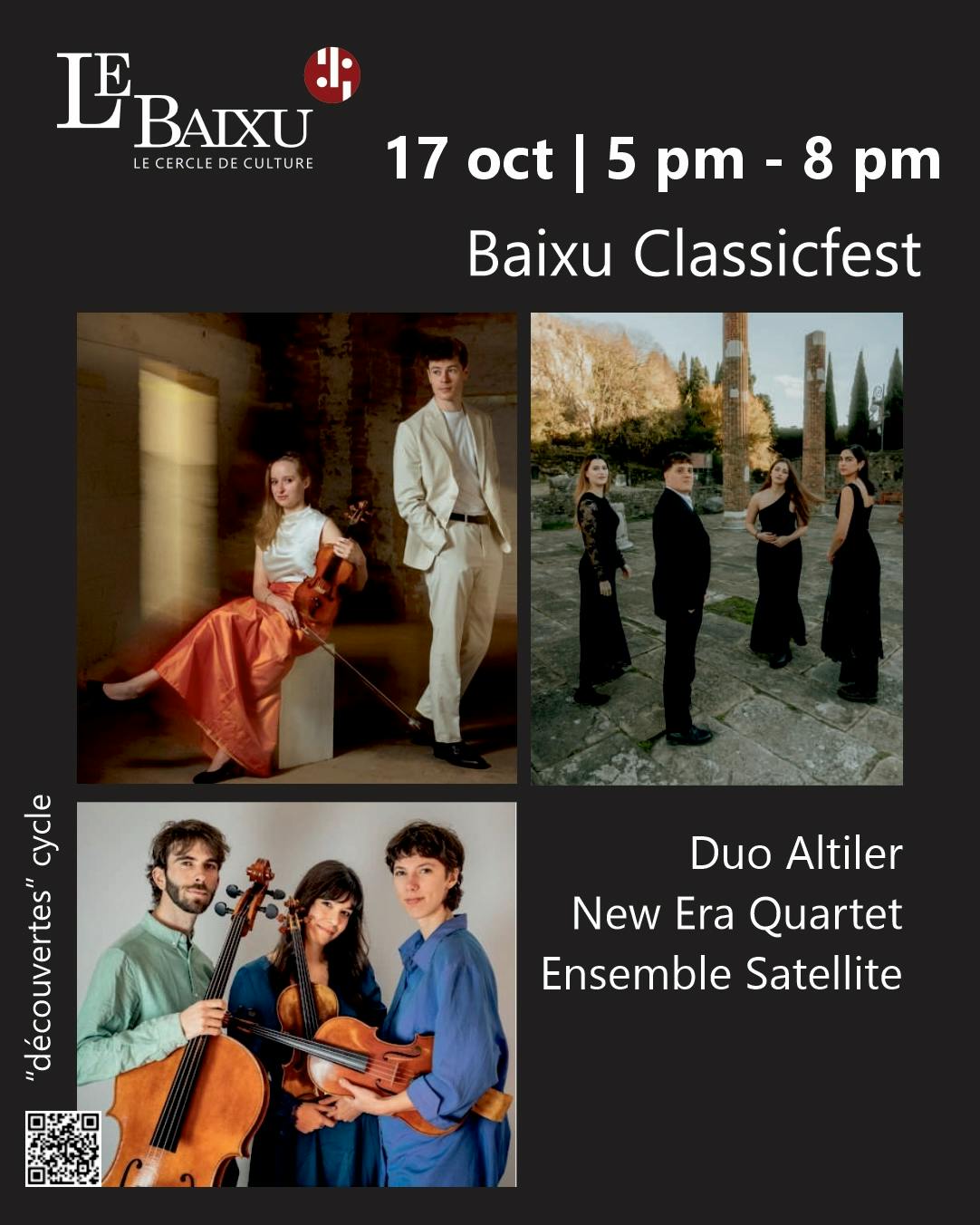Concert Baixu Classicfest Musique Classique au Baixu - Bruxelles