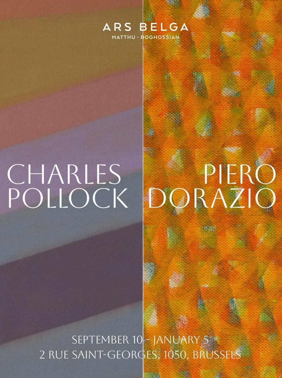 Exposition Peinture abstraite d'après-guerre avec Charles Pollock et Piero Dorazio à Bruxelles - Ixelles - Bruxelles