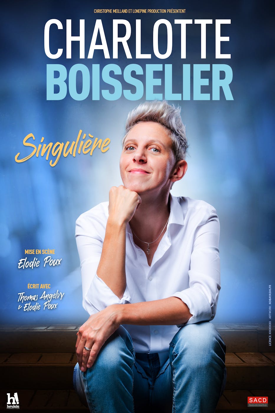 Théâtre Charlotte Boisselier au Théâtre du Vaudeville - One man Show et humour - Bruxelles